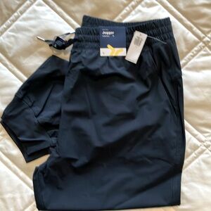 NWT, Old Navy High Rise Jogger Sleek Tech, size large, navy
